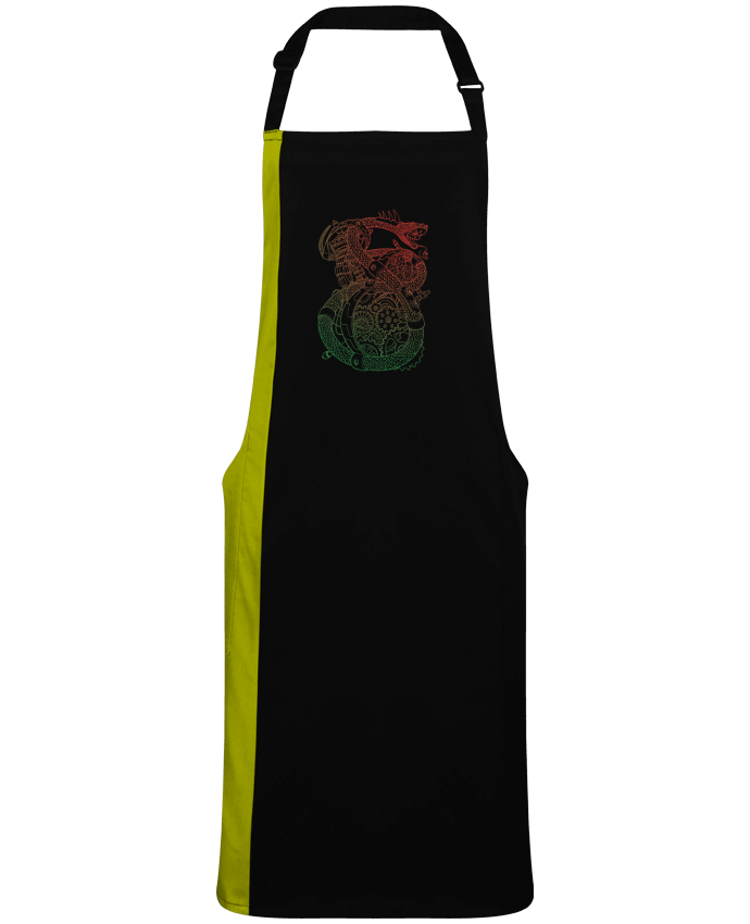 Two-tone long Apron Méca Serpent by  Tomi Ax