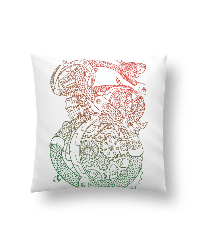 Cushion synthetic soft 45 x 45 cm Méca Serpent by Tomi Ax