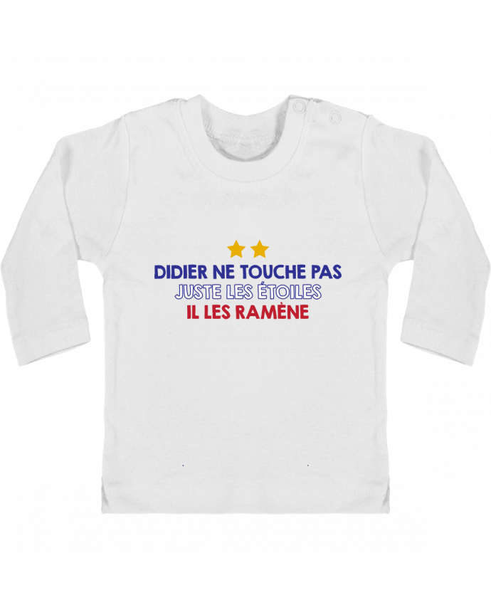 Baby T-shirt with press-studs long sleeve Didier Champion manches longues du designer tunetoo