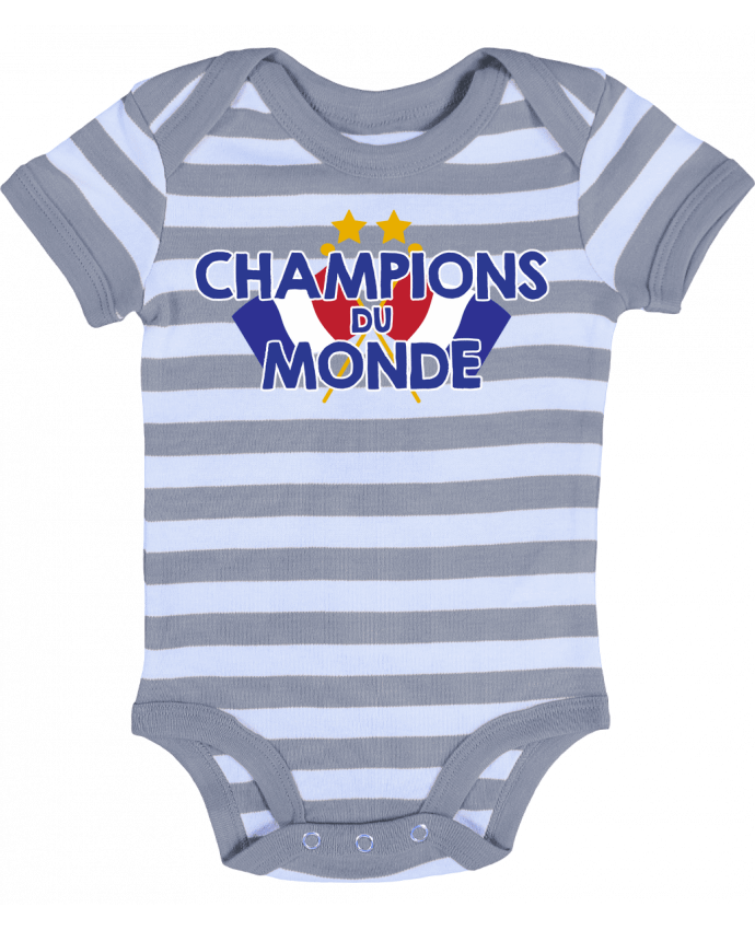 Body Bébé Rayé Champions du monde - tunetoo