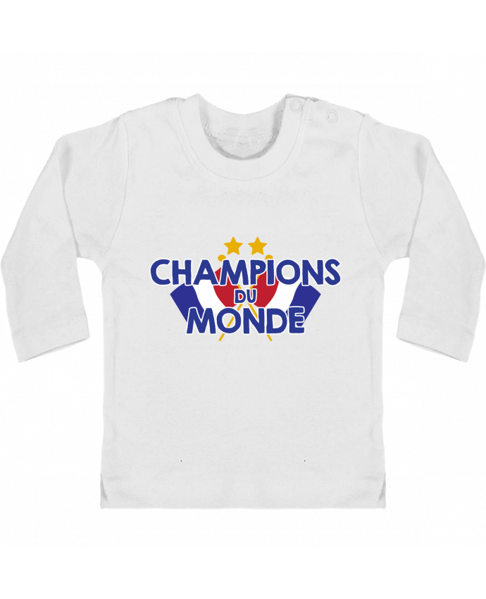 T-shirt bébé Champions du monde manches longues du designer tunetoo