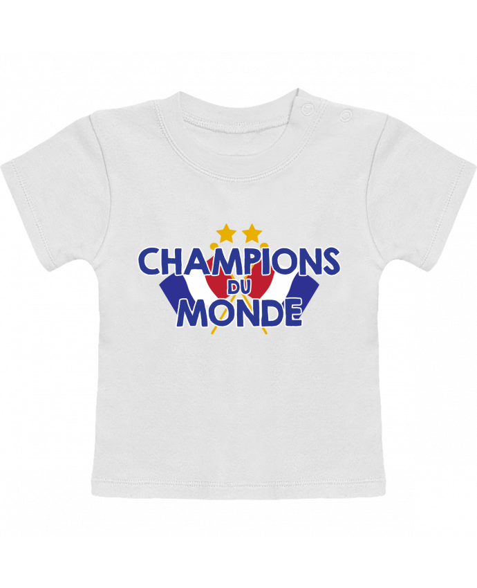 T-Shirt Baby Short Sleeve Champions du monde manches courtes du designer tunetoo