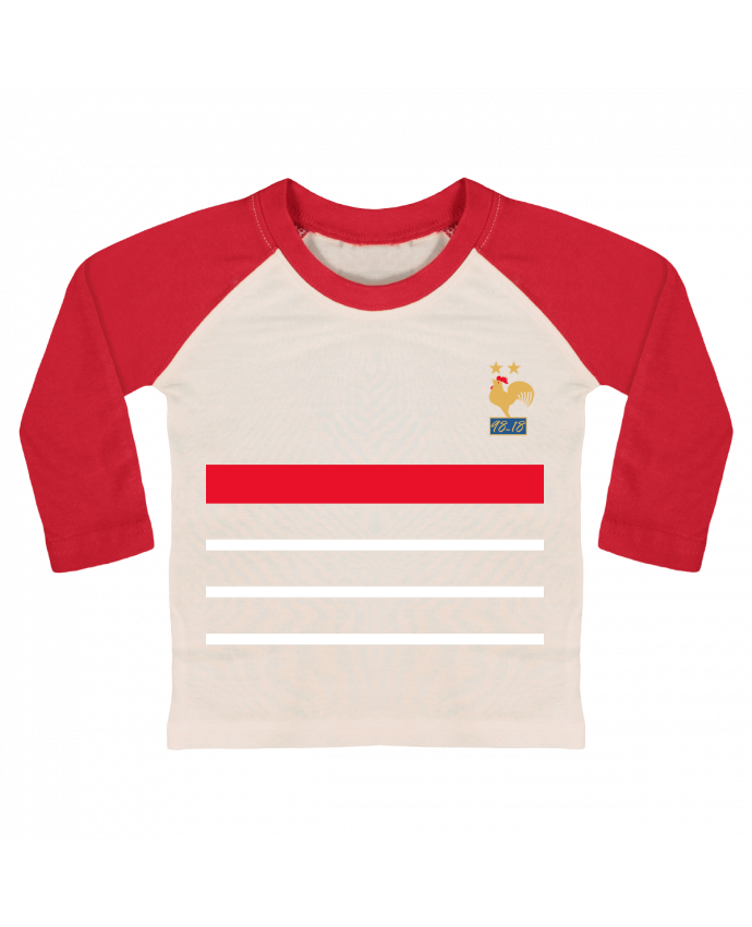 Camiseta Bebé Béisbol Manga Larga La France Champion du monde 2018 rétro por Mhax