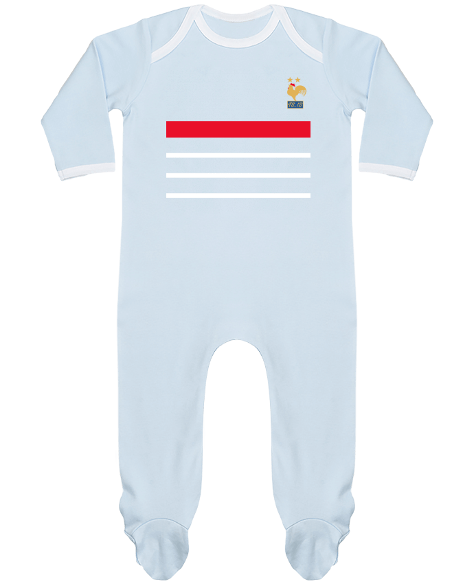 Baby Sleeper long sleeves Contrast La France Champion du monde 2018 rétro by Mhax