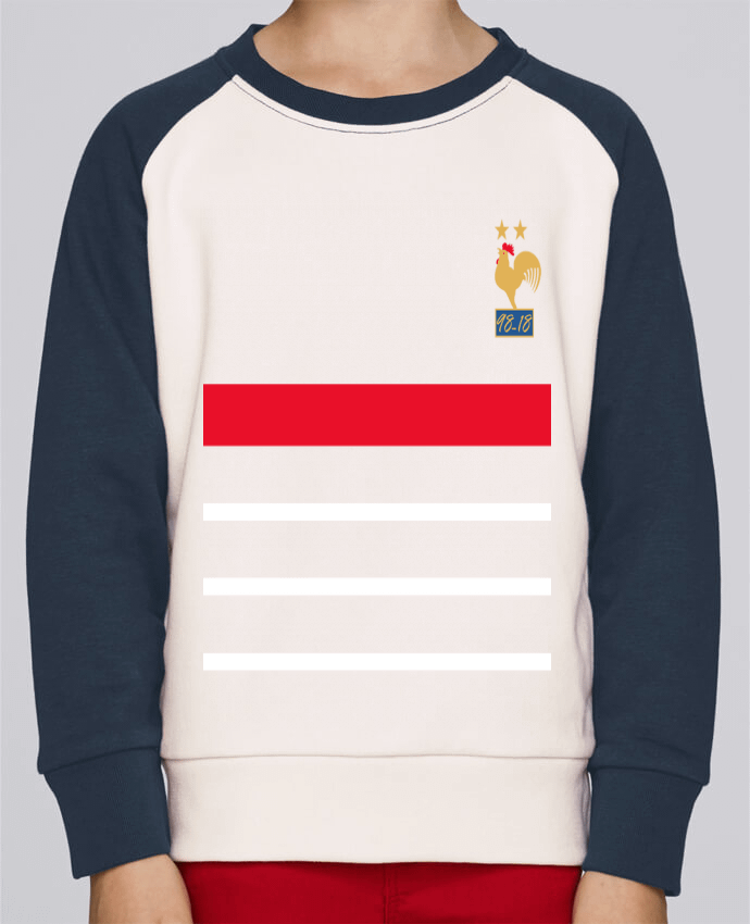 Sweat baseball enfant La France Champion du monde 2018 rétro par Mhax