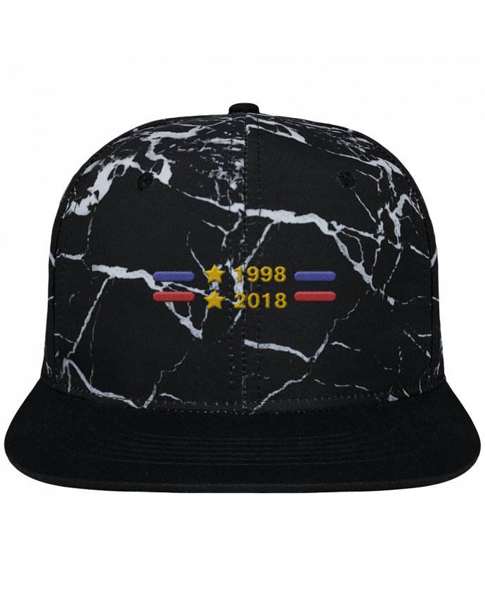 Snapback Cap black mineral Crown pattern Champions du monde 2018 brodé brodé et toile imprimée motif minéral