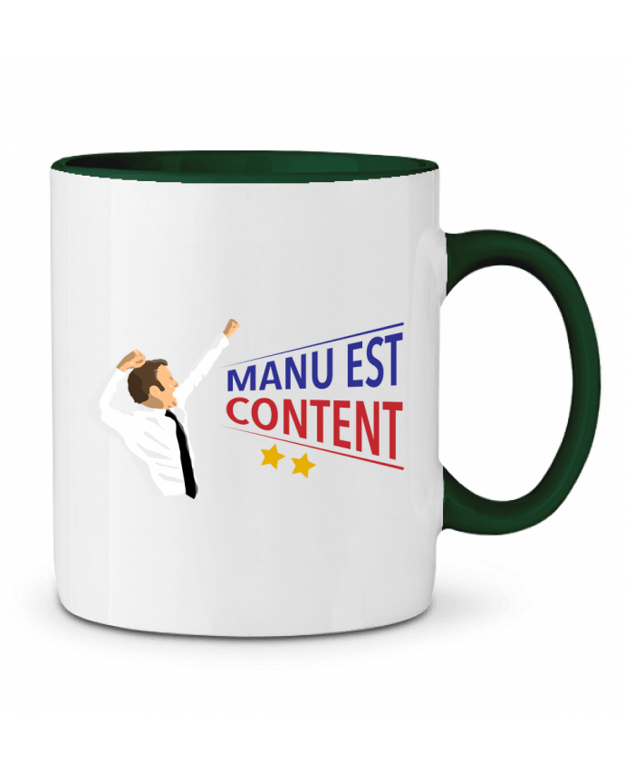 Mug bicolore Célébration Macron tunetoo