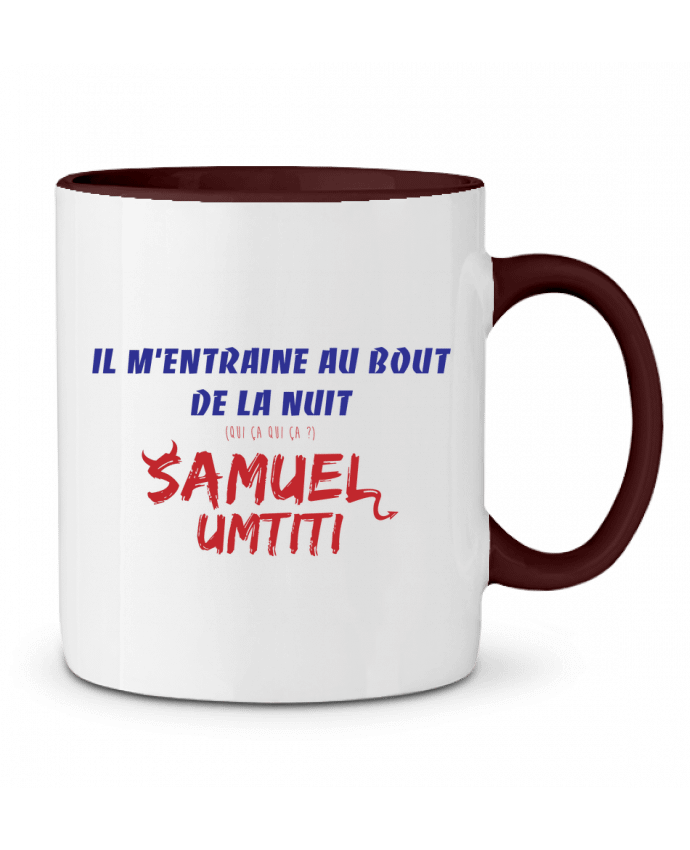 Two-tone Ceramic Mug Chanson Equipe de France tunetoo