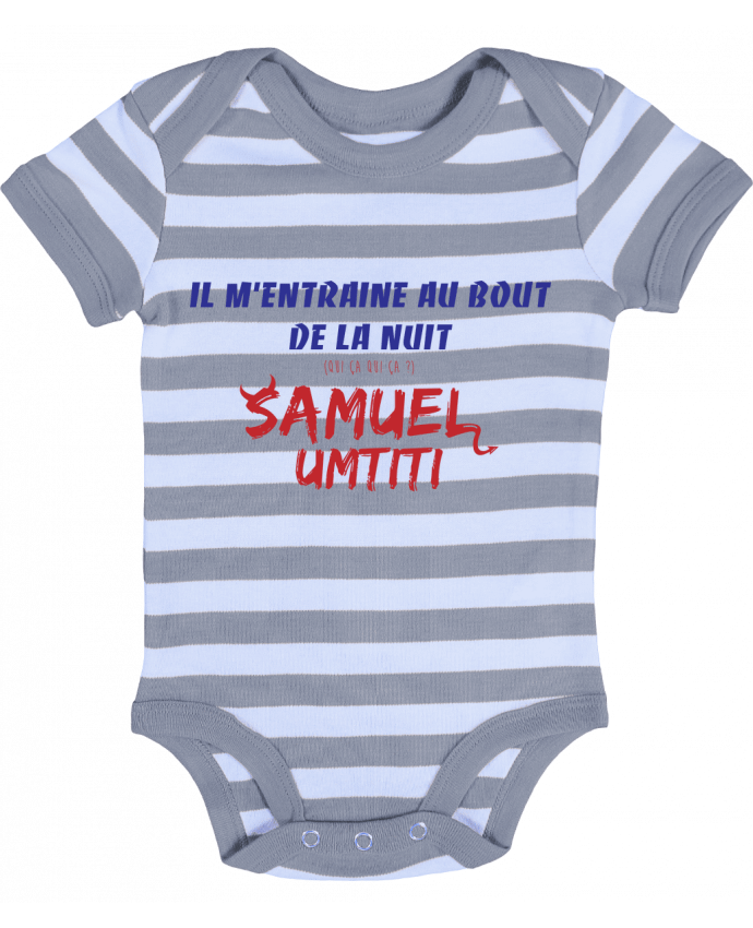 Baby Body striped Chanson Equipe de France - tunetoo