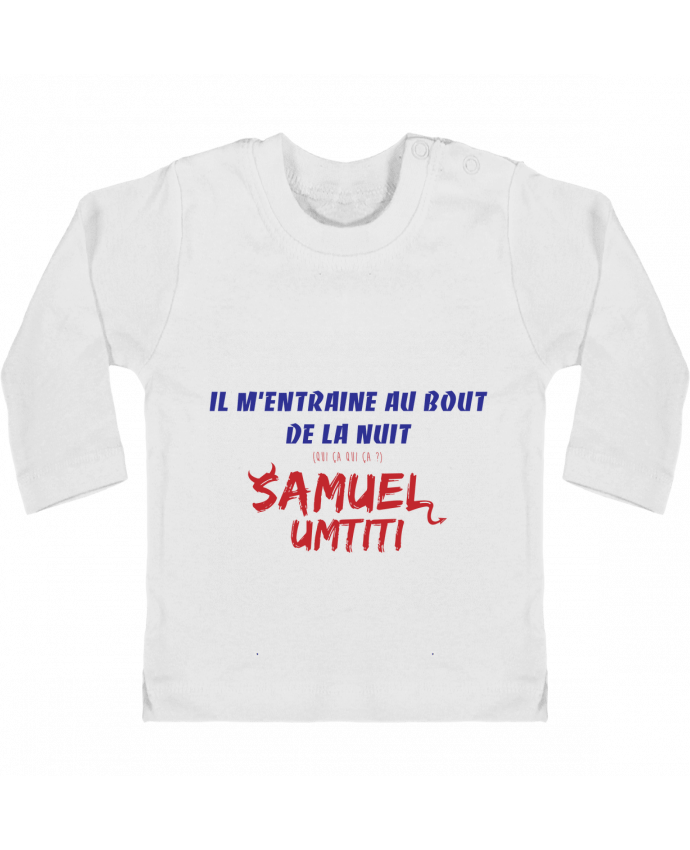 Camiseta Bebé Manga Larga con Botones  Chanson Equipe de France manches longues du designer tunetoo