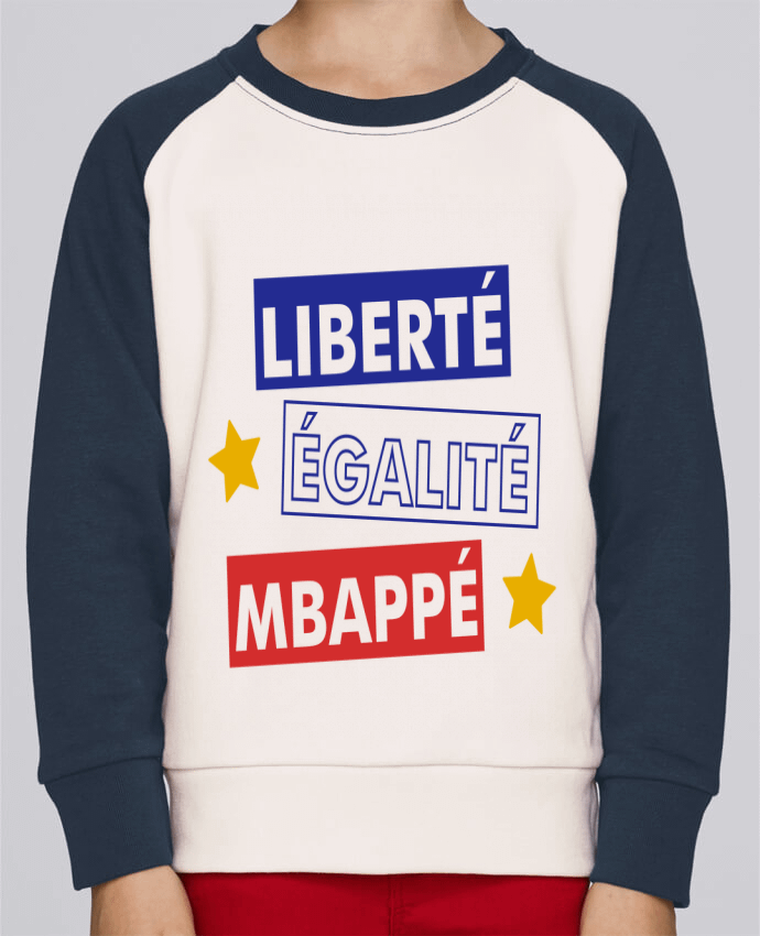 Sweatshirt Kids Round Neck Stanley Mini Contrast Equipe de France MBappé by tunetoo