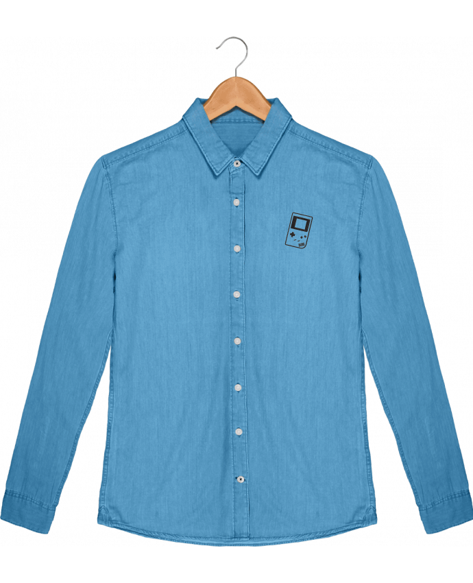Camisa Hombre Stanley Inspiración Vaquero Gameboy brodé por tunetoo