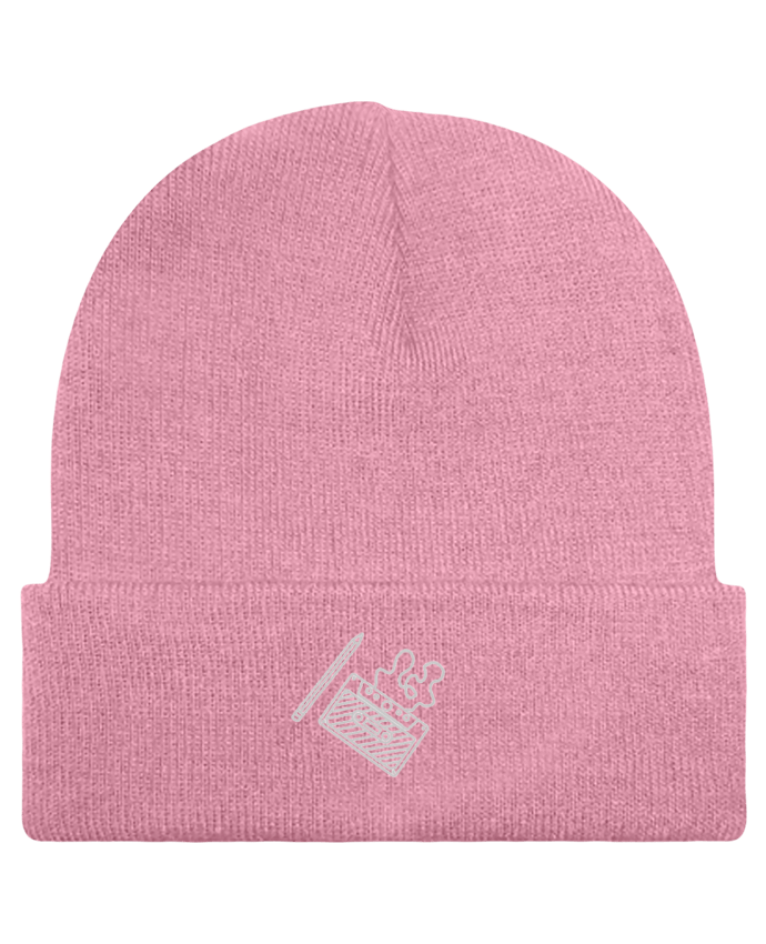 Reversible Beanie Cassette brodé by tunetoo
