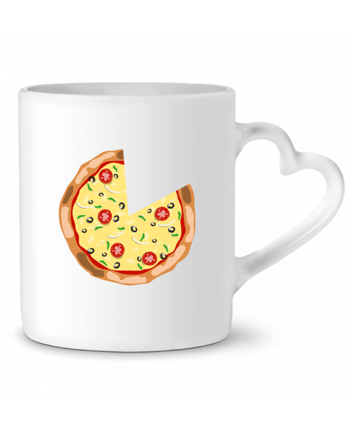 Taza Corazón Pizza duo por tunetoo