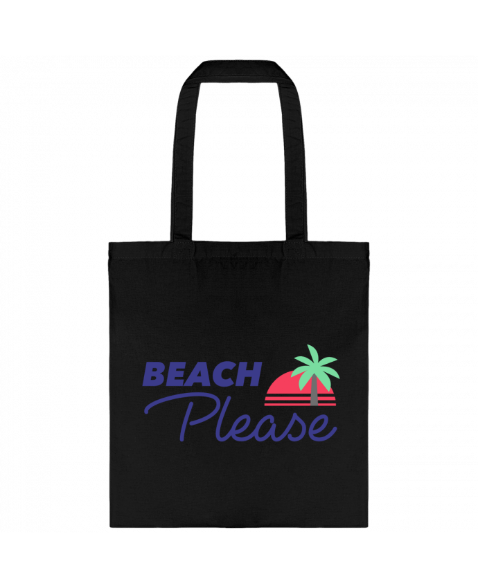 Tote Bag cotton Beach please by Ruuud