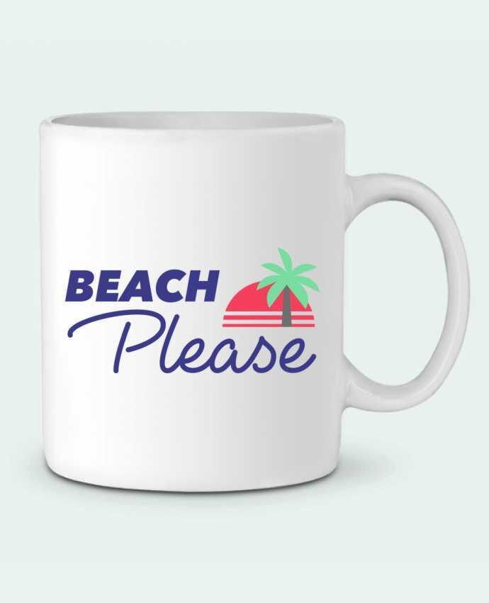 Ceramic Mug Beach please by Ruuud