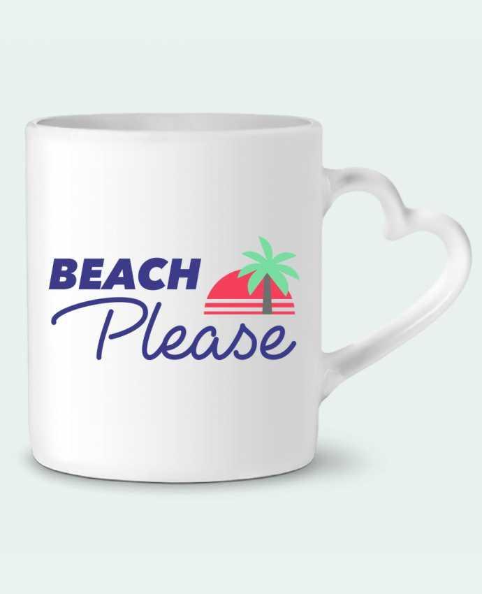 Mug coeur Beach please par Ruuud