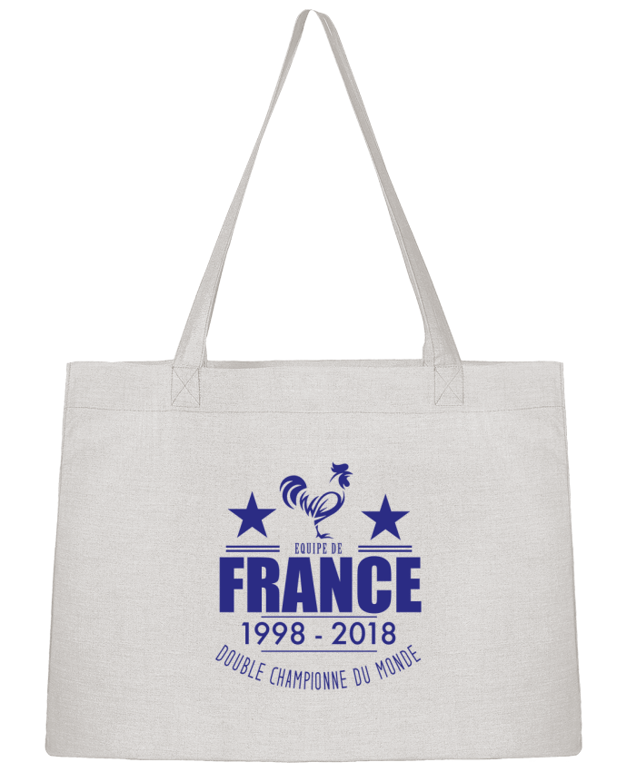 Shopping tote bag Stanley Stella Equipe de france double championne du monde by Footeez