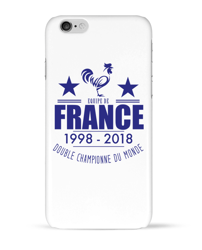 Coque iPhone 6 Equipe de france double championne du monde par Footeez