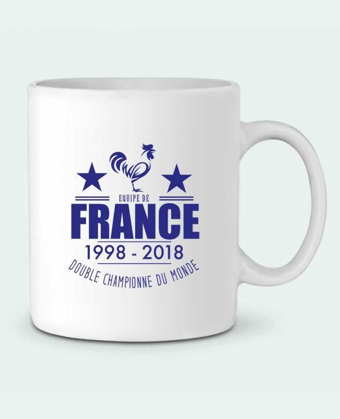 Ceramic Mug Equipe de france double championne du monde by Footeez