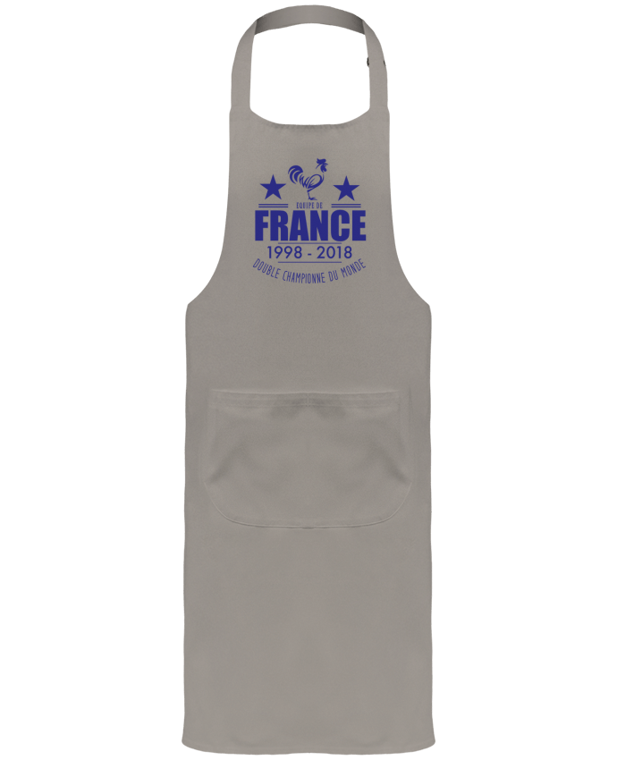 Tablier avec poches Equipe de france double championne du monde par Yazz