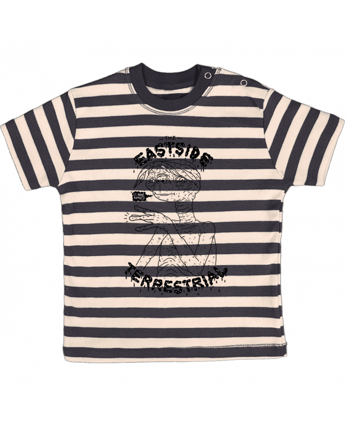 T-shirt baby with stripes Gangster E.T by Nick cocozza