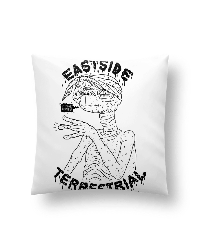 Cushion synthetic soft 45 x 45 cm Gangster E.T by Nick cocozza