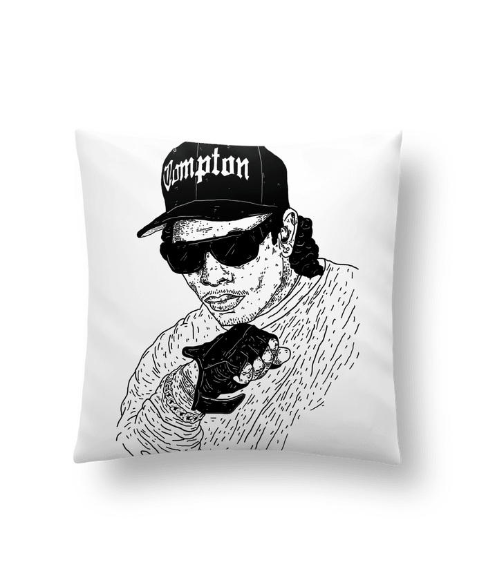 Cushion synthetic soft 45 x 45 cm Eazy E Rapper by Nick cocozza