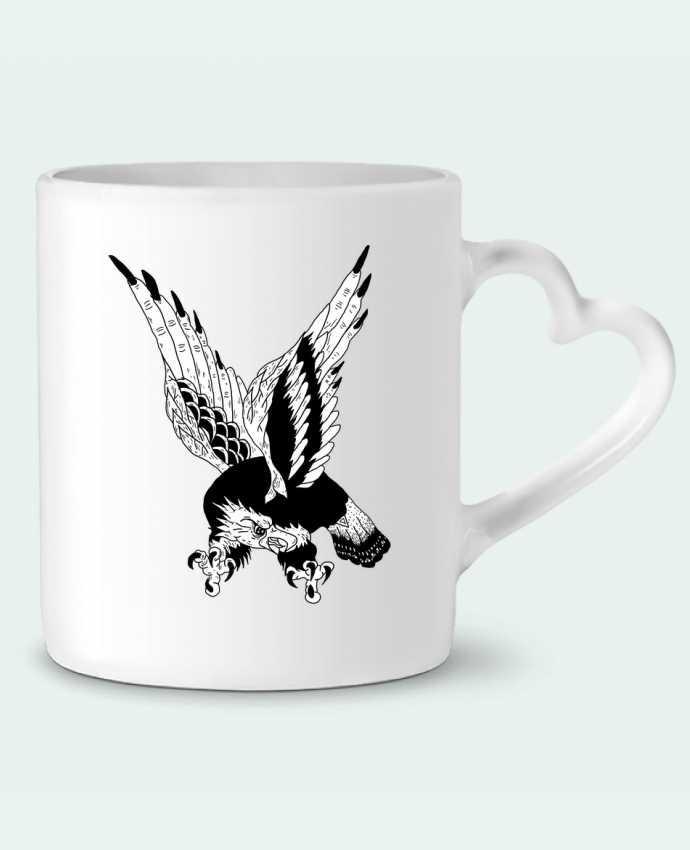 Mug coeur Eagle Art par Nick cocozza