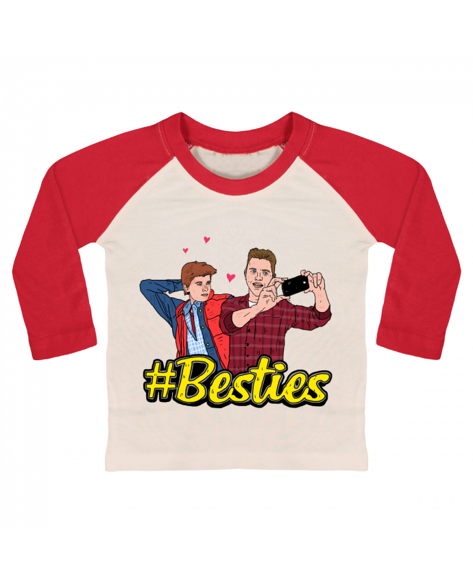 T-shirt baby Baseball long sleeve Besties Marty McFly by Nick cocozza