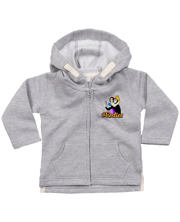 Hoddie with zip for baby Besties Snow White by Nick cocozza