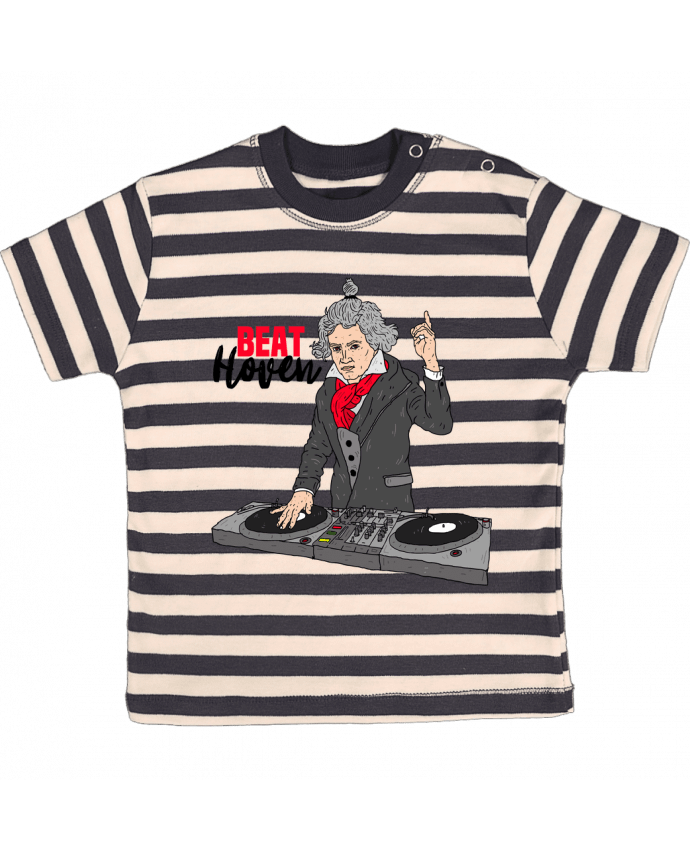T-shirt baby with stripes Beat Hoven Beethoven by Nick cocozza