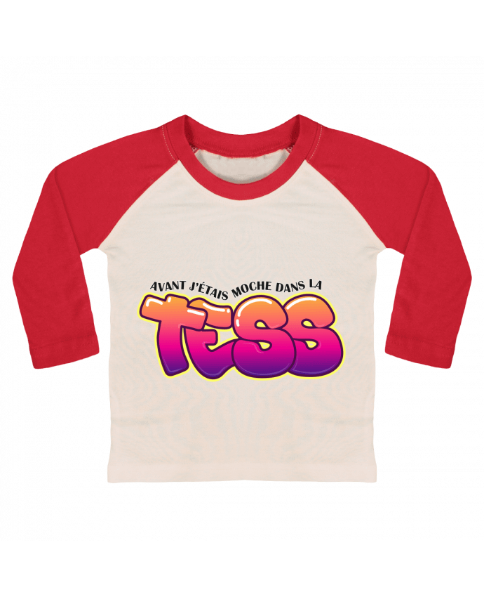 T-shirt baby Baseball long sleeve PNL Moche dans la Tess by tunetoo