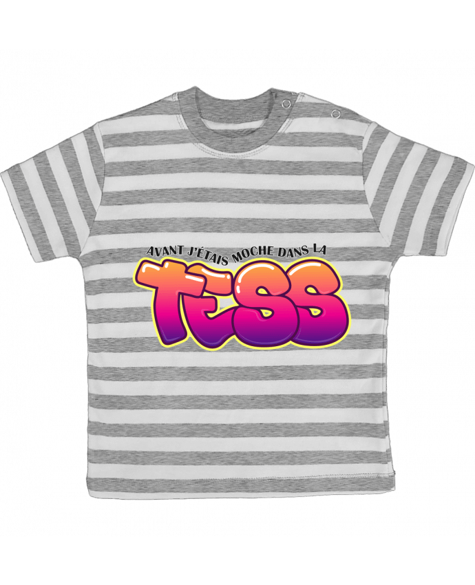 Camiseta Bebé a Rayas PNL Moche dans la Tess por tunetoo