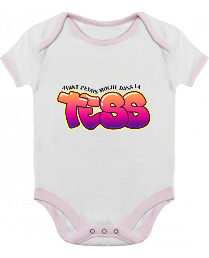 Body bébé manches contrastées PNL Moche dans la Tess par tunetoo