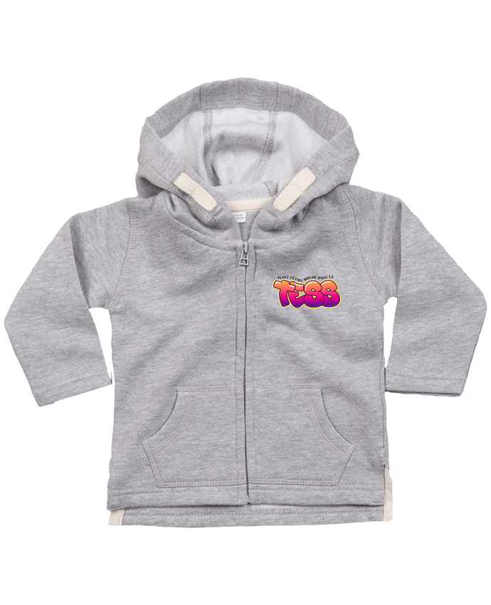 Hoddie with zip for baby PNL Moche dans la Tess by tunetoo