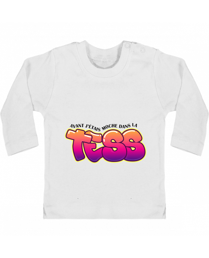 Camiseta Bebé Manga Larga con Botones  PNL Moche dans la Tess manches longues du designer tunetoo