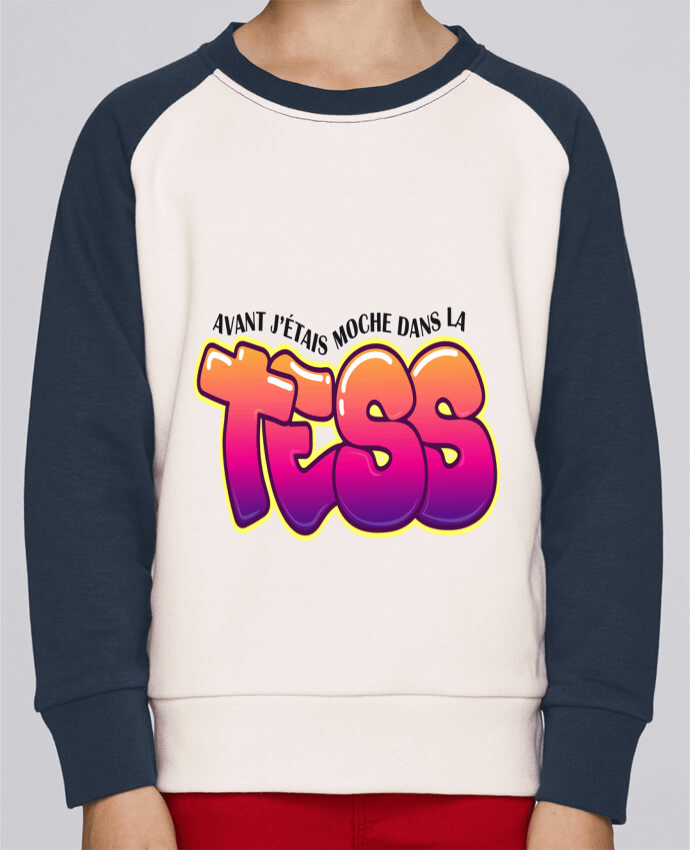 Sweatshirt Kids Round Neck Stanley Mini Contrast PNL Moche dans la Tess by tunetoo