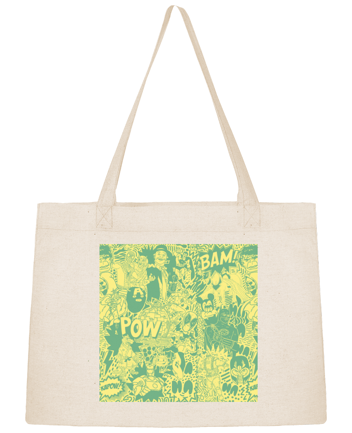Shopping tote bag Stanley Stella Comics style Pattern by Nick cocozza