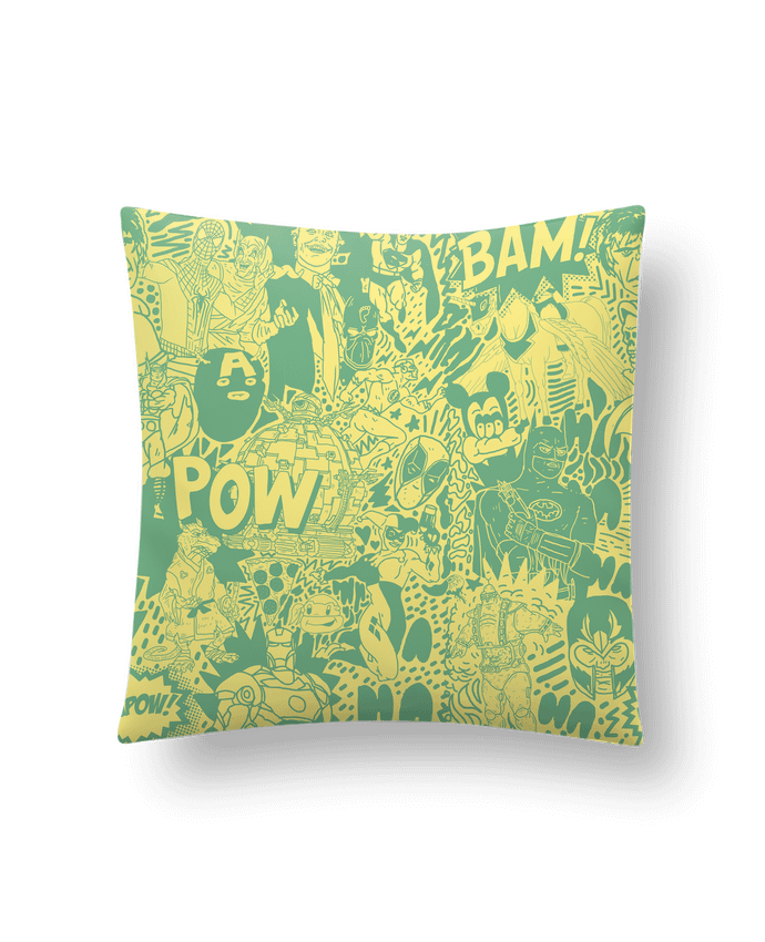 Cushion synthetic soft 45 x 45 cm Comics style Pattern by Nick cocozza