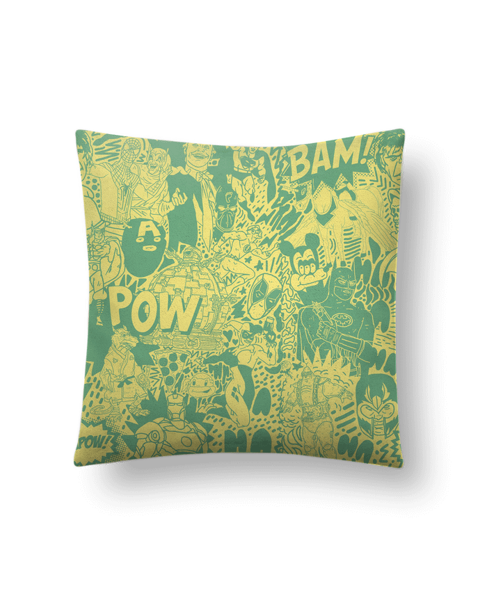 Cushion suede touch 45 x 45 cm Comics style Pattern by Nick cocozza