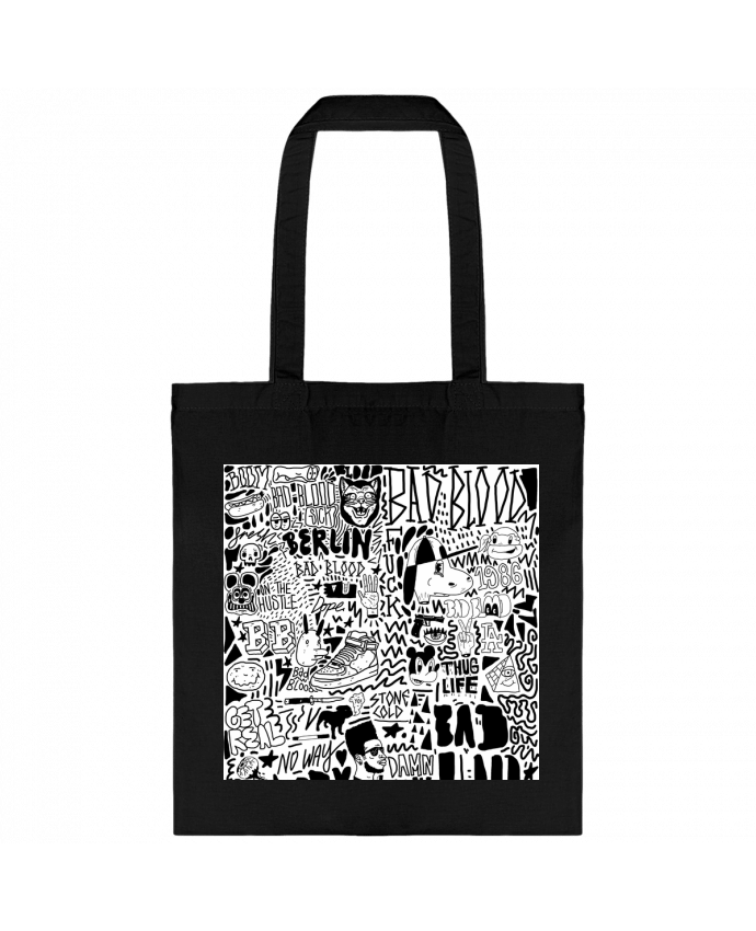 Tote-bag Black White Street art Pattern par Nick cocozza