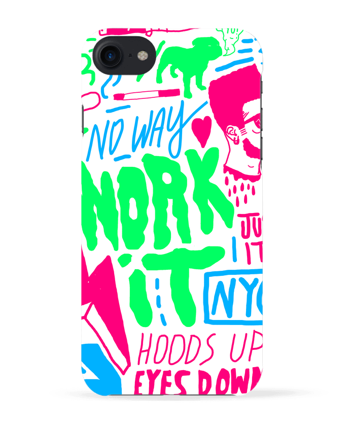 Carcasa Iphone 7 Neon Street Art Pattern de Nick cocozza