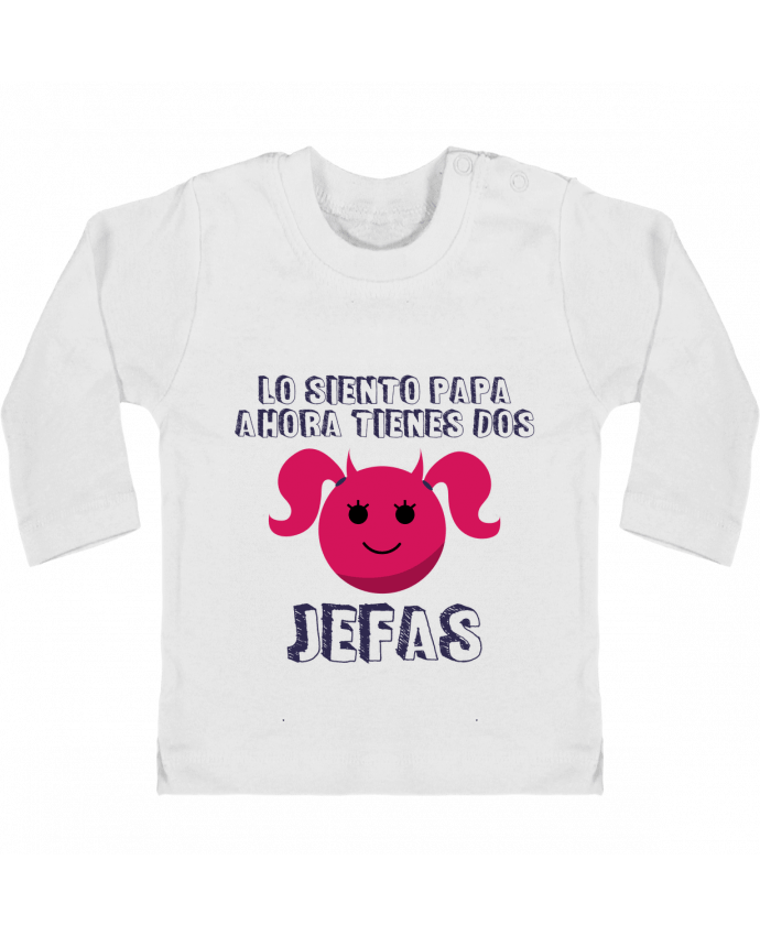 Baby T-shirt with press-studs long sleeve Nina jefa nacimento manches longues du designer tunetoo