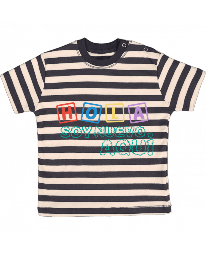 T-shirt baby with stripes Nuevo bebé by tunetoo