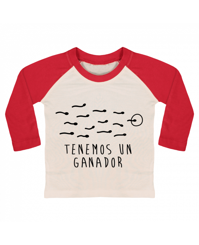 T-shirt baby Baseball long sleeve Ganador Nacimento by tunetoo