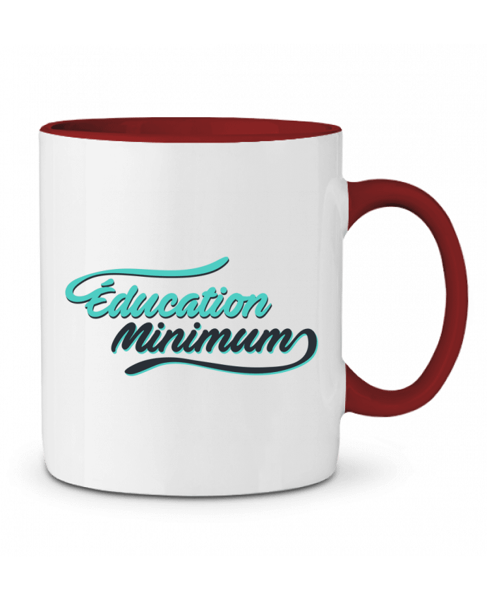 Mug bicolore Education minimum citation Dikkenek tunetoo