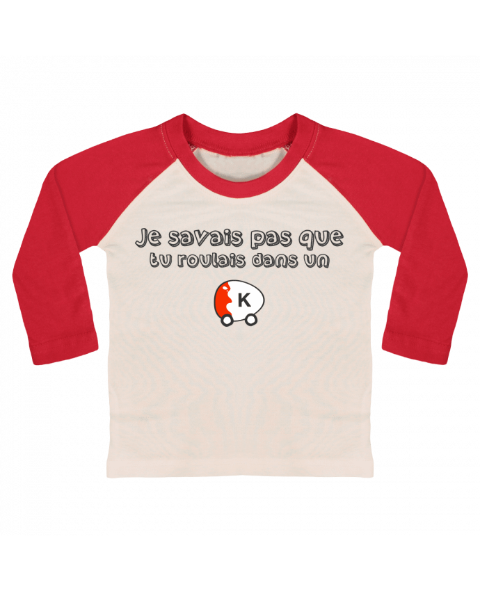 Camiseta Bebé Béisbol Manga Larga Voiture Kinder Citation Dikkenek por tunetoo