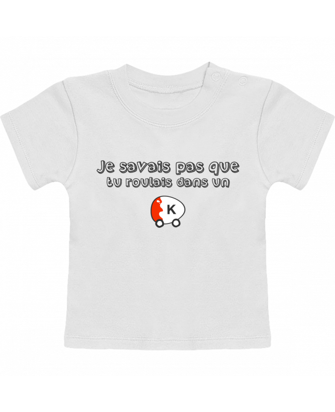 T-Shirt Baby Short Sleeve Voiture Kinder Citation Dikkenek manches courtes du designer tunetoo