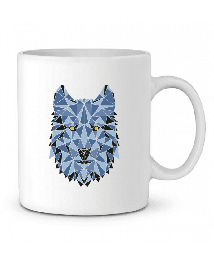 Ceramic Mug wolf - geometry 3 by /wait-design